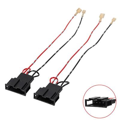 2 Stück Universeller Auto-Lautsprecher-Kabelbaum-Adapterstecker für VW Seat Aftermarket Audio-Upgrade, Plug&Play Kein Schneiden erforderlich