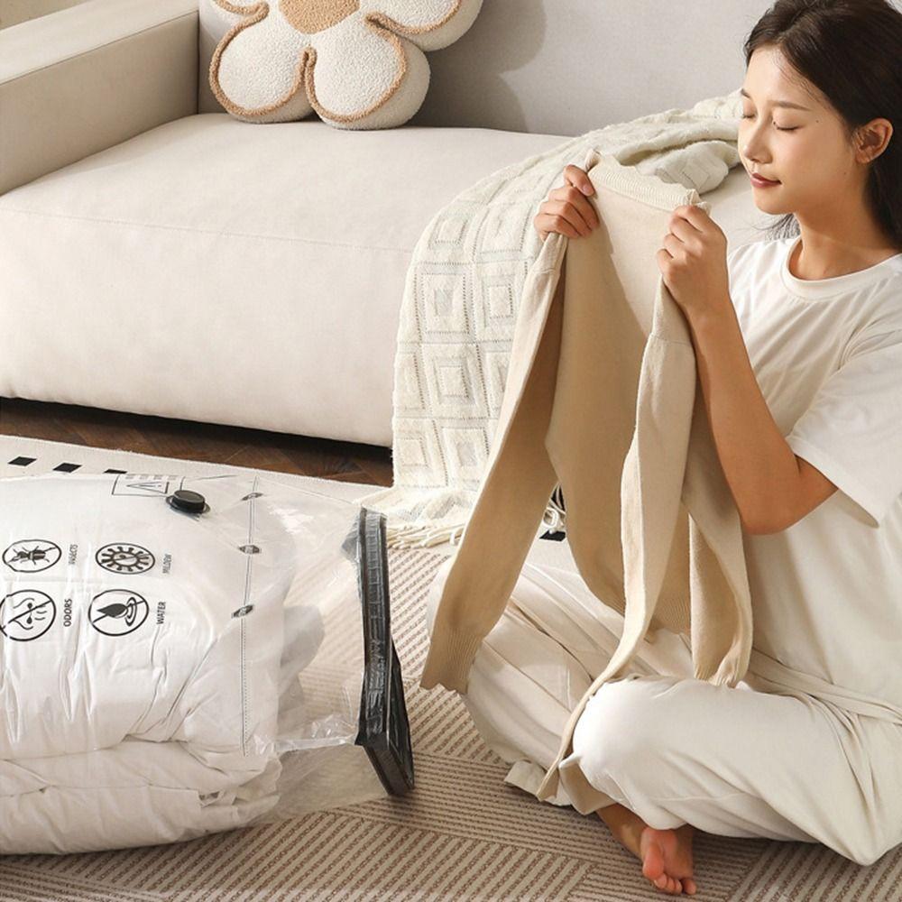 New Large Capacity Vacuum Compression Bag Moistureproof Multi-function Travel Storage Bag Portable Clothes Pouch Home