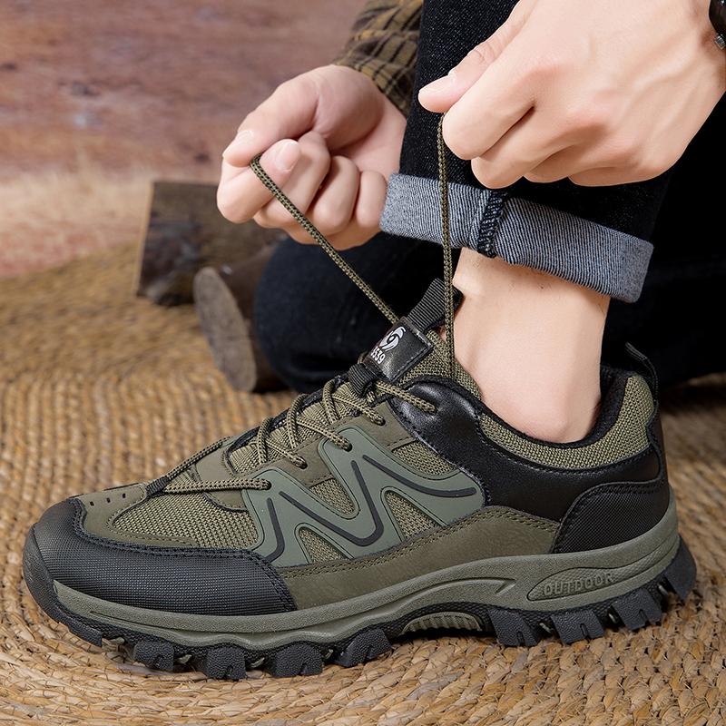 2025 New Men'S Hiking Climbing Outdoor Fashionable Sports Shoes Breathable Casual Shoes Rubber Non-Slip  Wear-Resistant Outsole