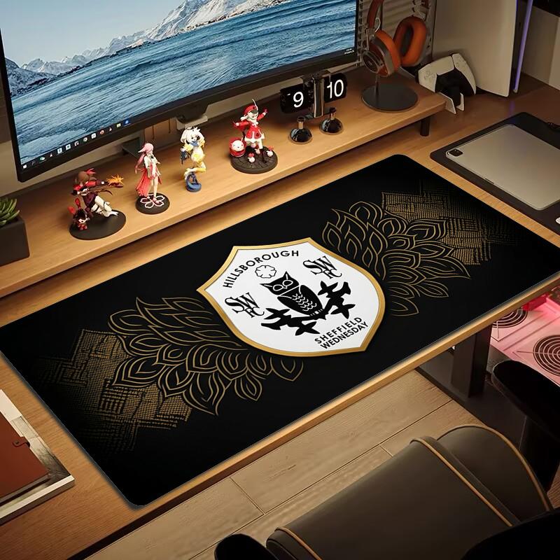 Sheffield Wednesday Mouse Pad Large Gaming Table Cushion Non-slip Laptop Tablet Big Mousepad XXL Mat Mini PC Playmat With Lock Edge_xia