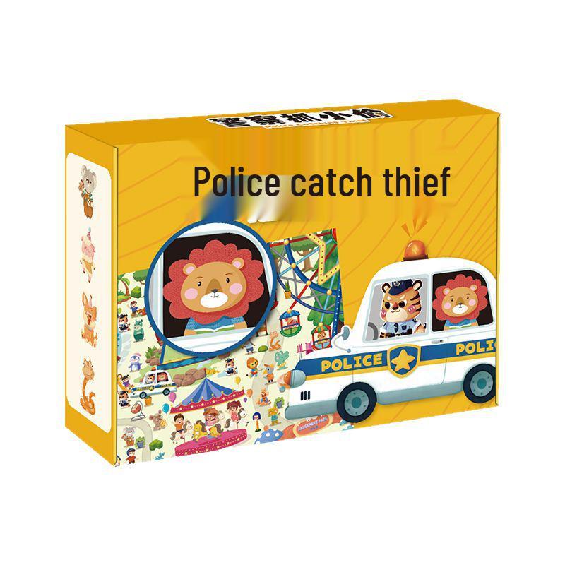Police and Thief Puzzle: Interactive Table Game for Kids' Concentration and Parent-Child Engagement