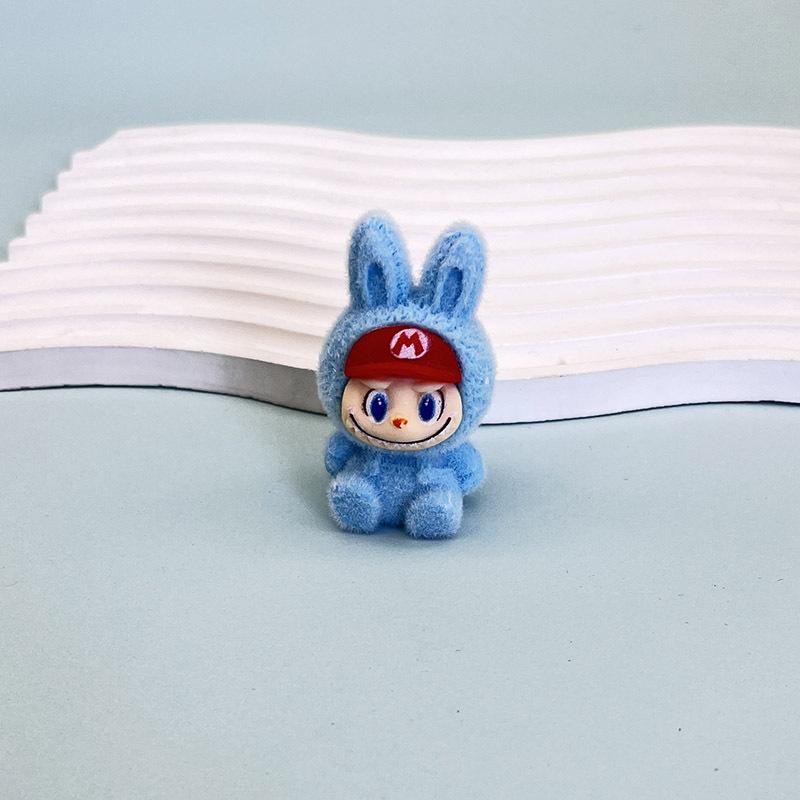 Flocking Doll Pendant Keychain DIY Decorative Ornament Jewelry Girlfriend Gift Bag Pendant