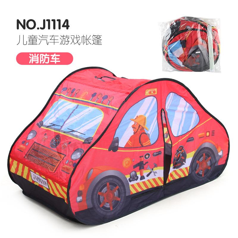 Kinderzelt Spielhaus Polizeiauto Feuerwehrauto Thema Indoor Klettern Faltbar Outdoor Strandzelt