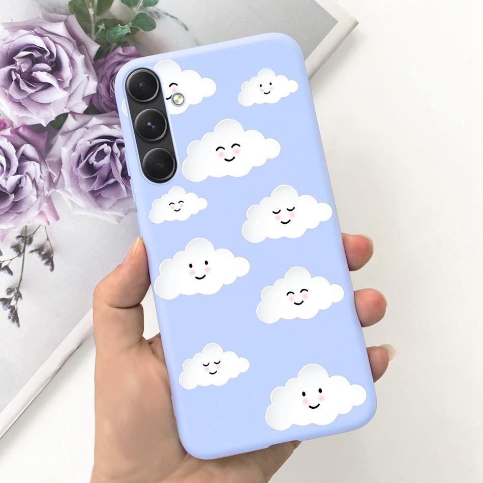 For Samsung Galaxy A55 Phone Case Samsung A55 5G SM-A556B Fashion Moon Pattern Soft Silicon Back Cover