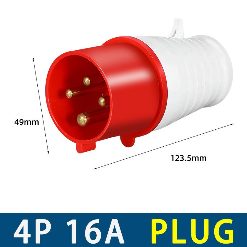 240V 16A Car Connection Plug Adapter 3 4 5PIN Mains Hook Up Site Socket for Caravan Motorhome Camping Power Supply
