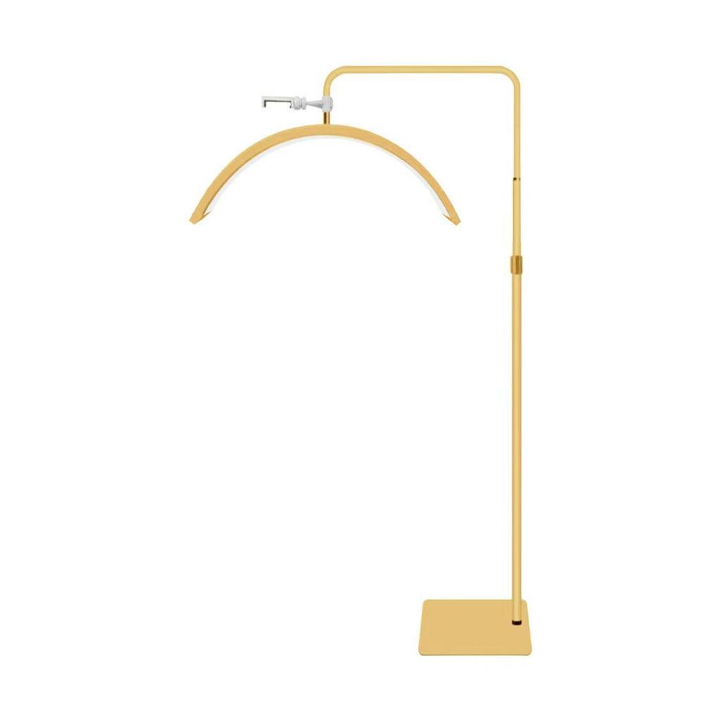 16" 20W LED Half-Moon Beauty Floor Lamp for Bedside, Tattooing, Manicure, Eyebrow, and Eyelash with Eye Protection U-Shaped Fill Light.