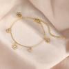 Simple Hollow Heart Four Leaf Clover Pendant Bracelet Fashion Versatile Women Jewelry