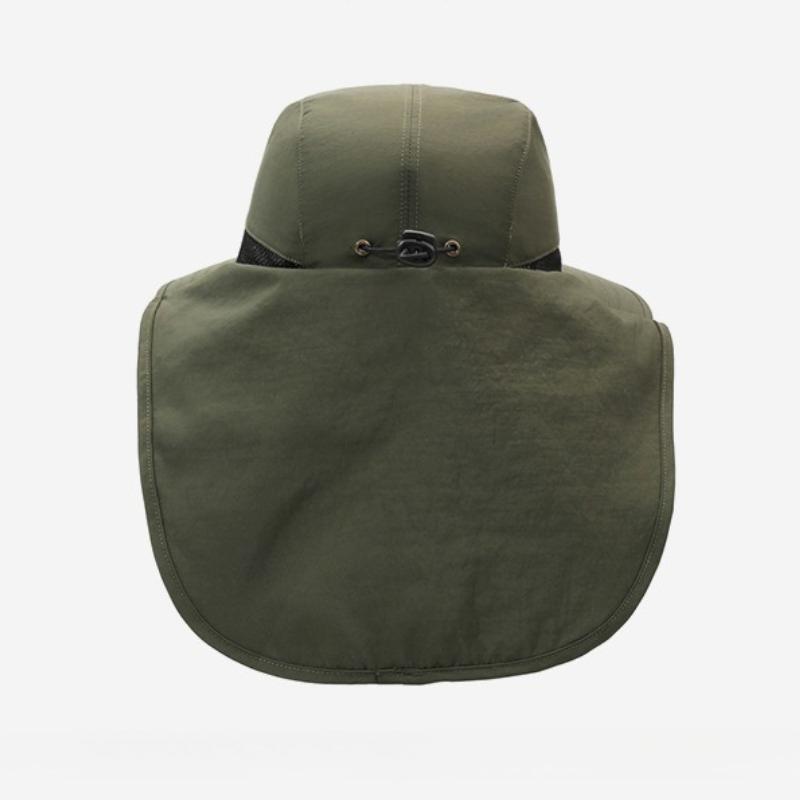 Unisex Windproof Quick-Dry Fisherman Hat with Neck Flap & UV Protection for Outdoor Fishing Hiking