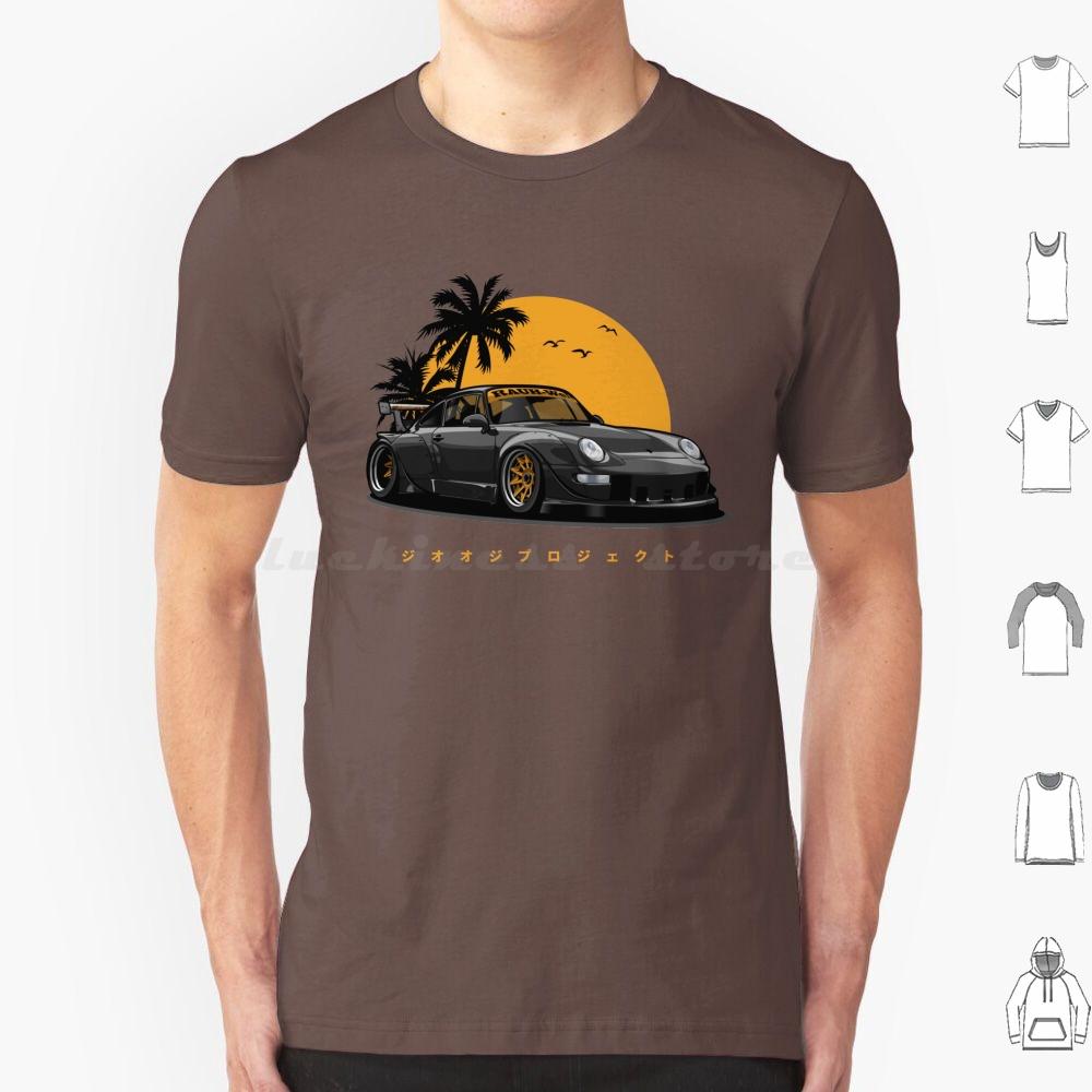 Rwb 993 Special Color Edition BlackGold Exclusive T Shirt 6xl Cotton Cool Tee Automotive Car Vehicle Sports Fast Speed