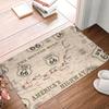 Tapis de porte Route 66 Antidérapant Extérieur Imperméable Tapis de porte Autoroute des Amériques Tapis de sol pour Cuisine Balcon Entrée