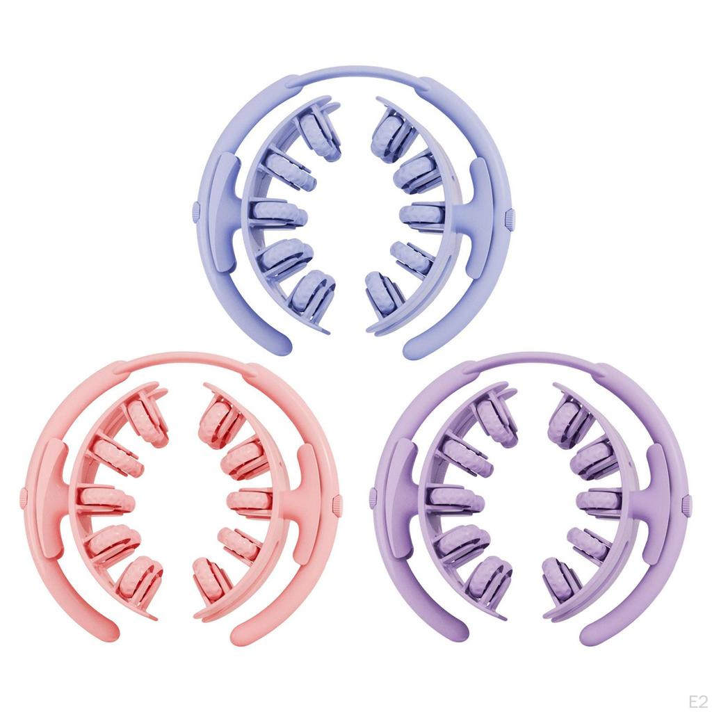 Double Row 20 Wheel Leg Muscle Massage Roller Adjustable Tension for Home Gym Use Flexible
