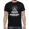 Illuminati Trust Nobody Eye Triangle Secret Pyramid Inspiration T Shirt Mens Womens Tees Top Tee