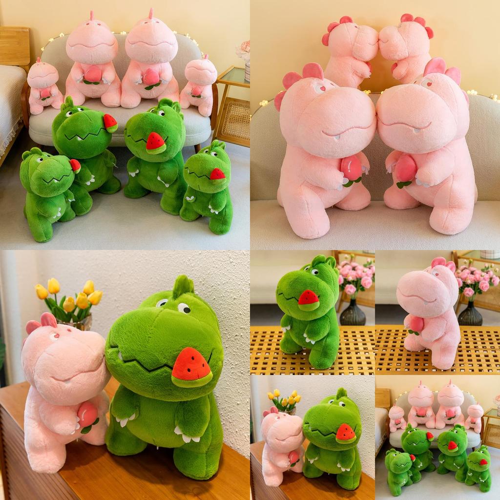 Adorable Plush Dinosaur Pillow Cute Snack Dinosaur Stuffed Toy Perfect Birthday Gift For Girls