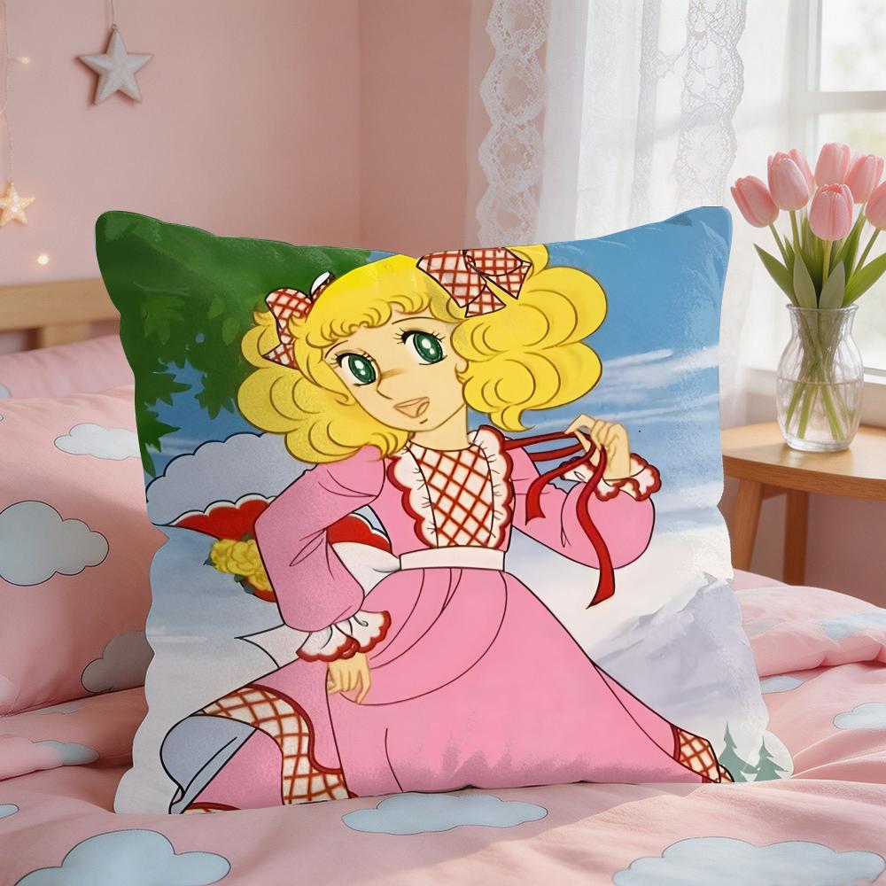 CCandy Candy Anime Cushion Cover Square Short Plush Pillow Case Living Room Sofa Home Decor Funda X