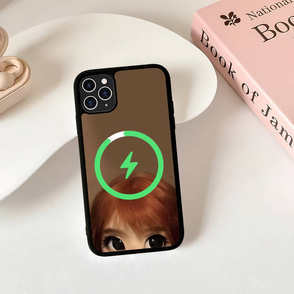 Dark Cute Girl Doll Art Magnetic Wireless Phone Case For IPhone 17 16 15 14 13 12 11 Pro Max Plus Mag Phone Cover