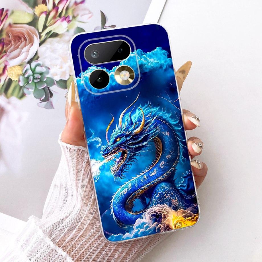 Für Realme 16 Pro Pro+ Handyhülle Weiche Klare Silikonhülle Schmetterling Drache Katze Blumengemälde Bumper RMX5121 RMX5131 Fundas