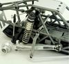 Aluminum Metal Rear Suspension Arms For Tamiya 58719 1/10 RC BBX BB01 High Performance 2WD Off-Road Buggy Metal Shock Tower Support Suspension Arms B