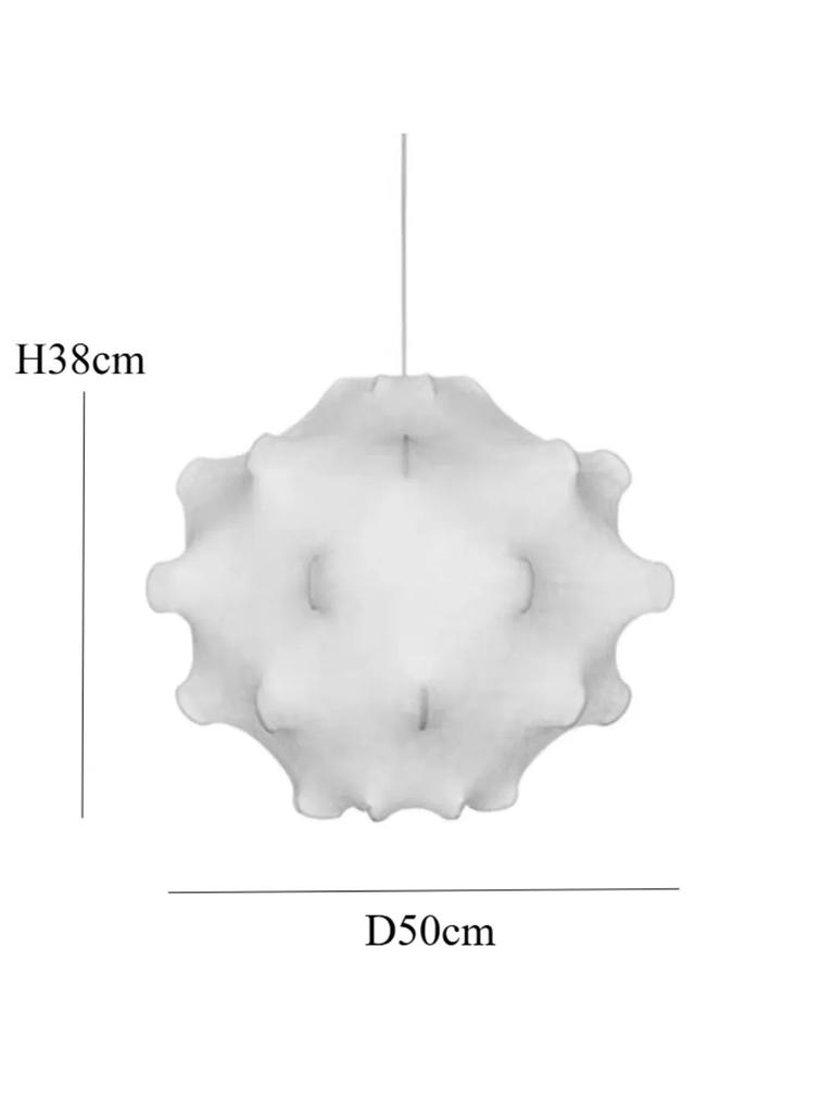 Modern Italian Designer Luxury Celling Light Decorative Silk Light Pendant Lighting Fabric Hanging Lamp Chandelier for Home