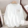 Fleece-Lined Long-Sleeve T-Shirt for Autumn and Winter - Plus Size Thickened Casual Top
