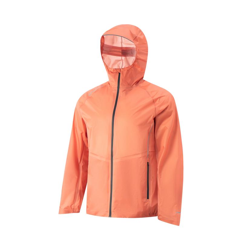 Li Ning CF Su Wan Long Jia Outdoor Minimalist Letter Loose Zipper Hooded Ultra Light Rainproof Jacket Unisex Jacket Pumpkin-Orange AEMV015-5
