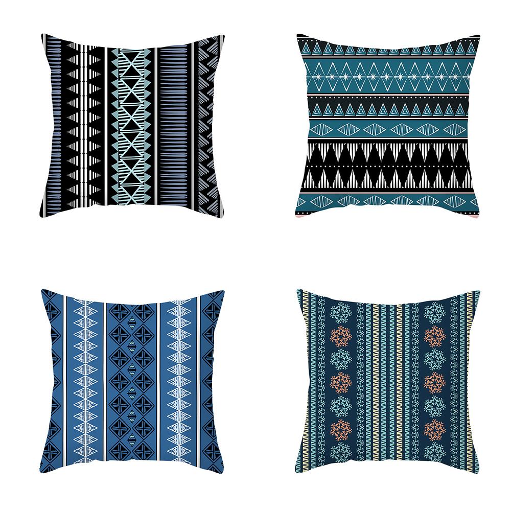 Geometric Pillow Abstract Stripe Cushion Cover Ethnic Style Office Sofa Pillowcase Home Decor Pillowcase