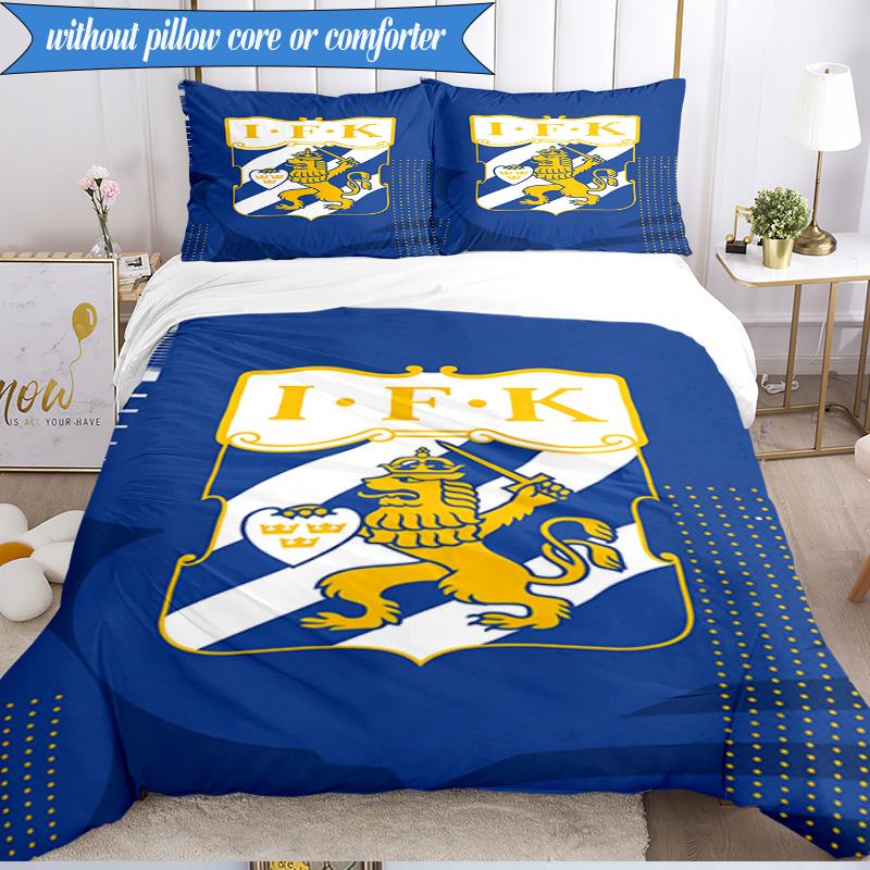 3PCS Ifk Lion Crest Emblem Bedding Set 2D Printing (Includes 1 Duvet Cover + 2 Pillowcases Coreless), Bedroom decor,Fan gift