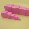Montessori Learning Pink Tower Practical Skills Developing Educational Toy for Toddler Age3+