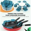 6/12 Pcs Pot and Pan Protectors, Pan Protectors for Stacking, Pots and Pans Dividers, Avoid Scratching Cookware Protectors for Kitchen Organization
