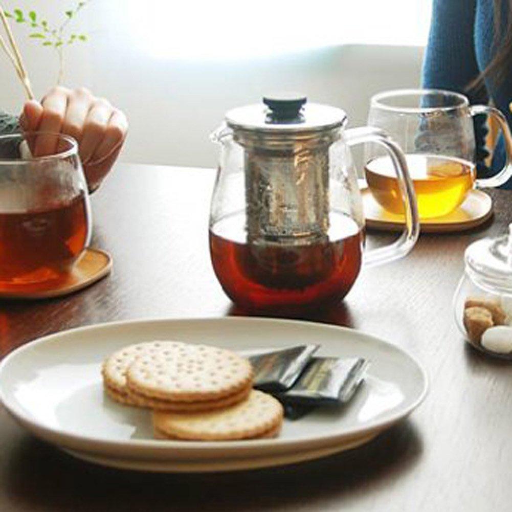 Kinto UNITEA Teapot 680ml Stainless Steel Dishwasher Safe Heat Resistant Glass 8309