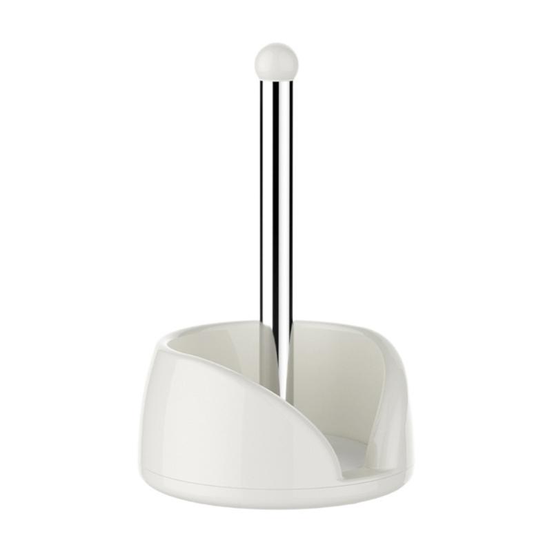 Practical Paper Towel Holder Multi Functional Rotating Tissue Roll Organizer For Kitchen Office Bathroom 1