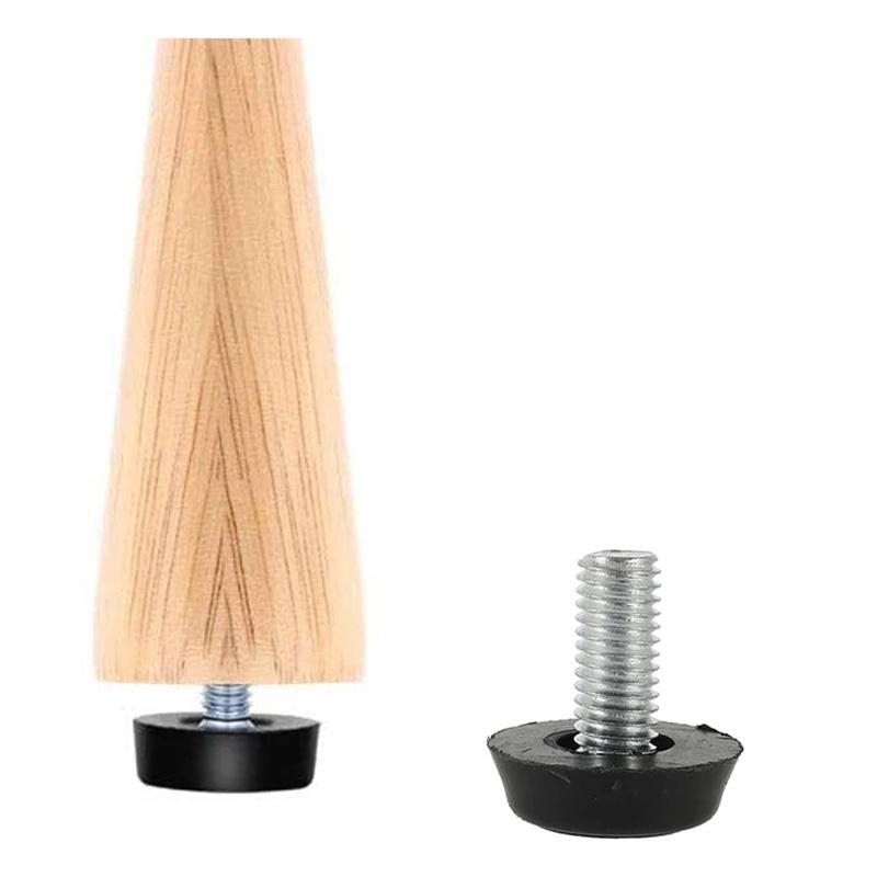 5Pcs Steel Furniture Legs Anti-slip Base Table Cabinet Leg Pad Adjustable Leveling Floor Chair Feet Leveler Table Legs M6 M8 M10