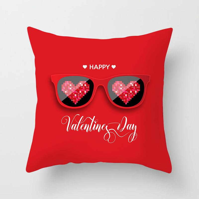 New Valentine's Day Pillowcase, Holiday Gift Home Decoration Pillow Cushion Cover, Love Pillow