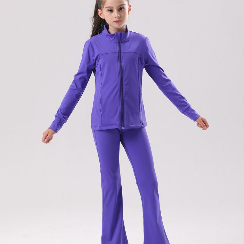 European & American UV-Proof Breathable Women's Yoga Jacket for Autumn/Winter - Solid Color, Long-Sleeved, Sports & Outdoor Use
