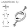 2 Pcs Stainless Steel Sexy Nipple Clamps Round Adjustable Nipple Clamp Set Body Restraints Female SM Sex Toy Non Piercing