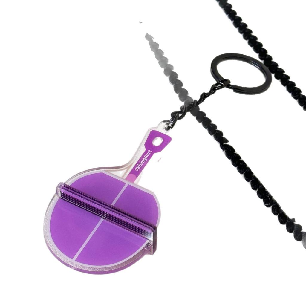Acrylic Table Tennis Racket Keychain Pendant - Trendy Souvenir Gift