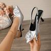 Pointed-toe Versatile Shoes One-strap Sandals and Stiletto High Heels