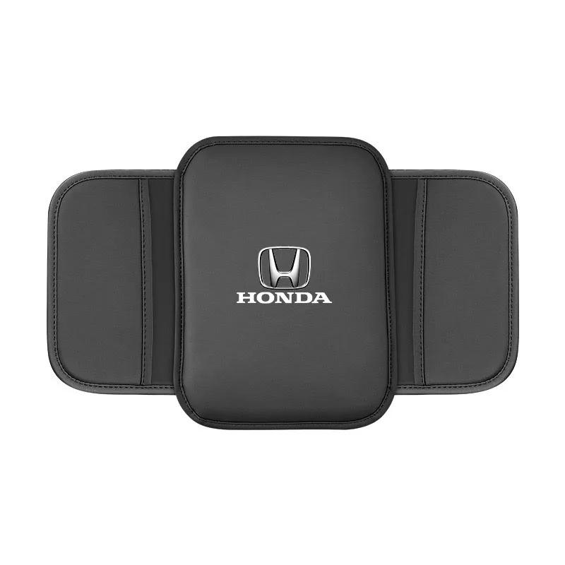 For Honda Civic Accord City Fit Mugen CR-V Pilot HRV Envix Leather Car Armrest Box Pad Center Console Arm Rest Storage Pocket TP6 rlgc6