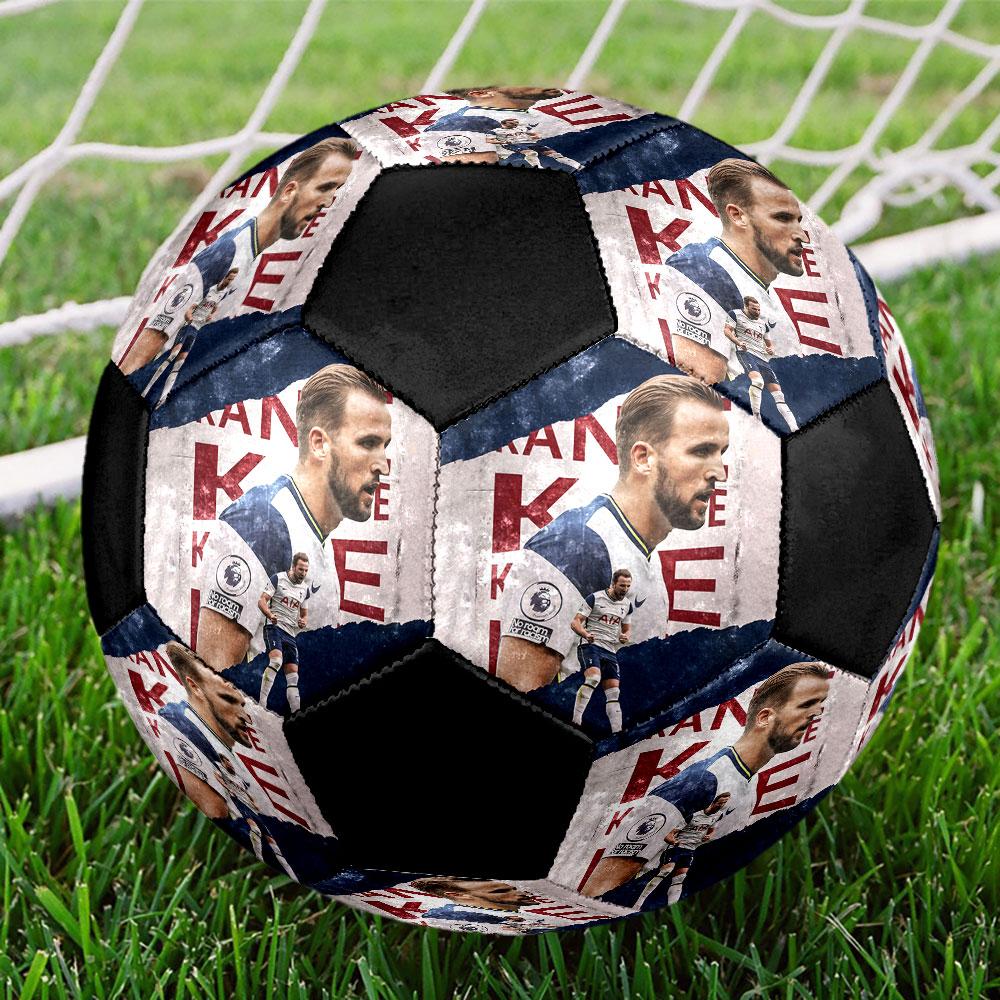 HurriKane Printed Size 5 Soccer Ball, Machine-Stitched PVC, Durable & High Bounce, All Ages Fit, fan merchandise, matches & outdoor use.