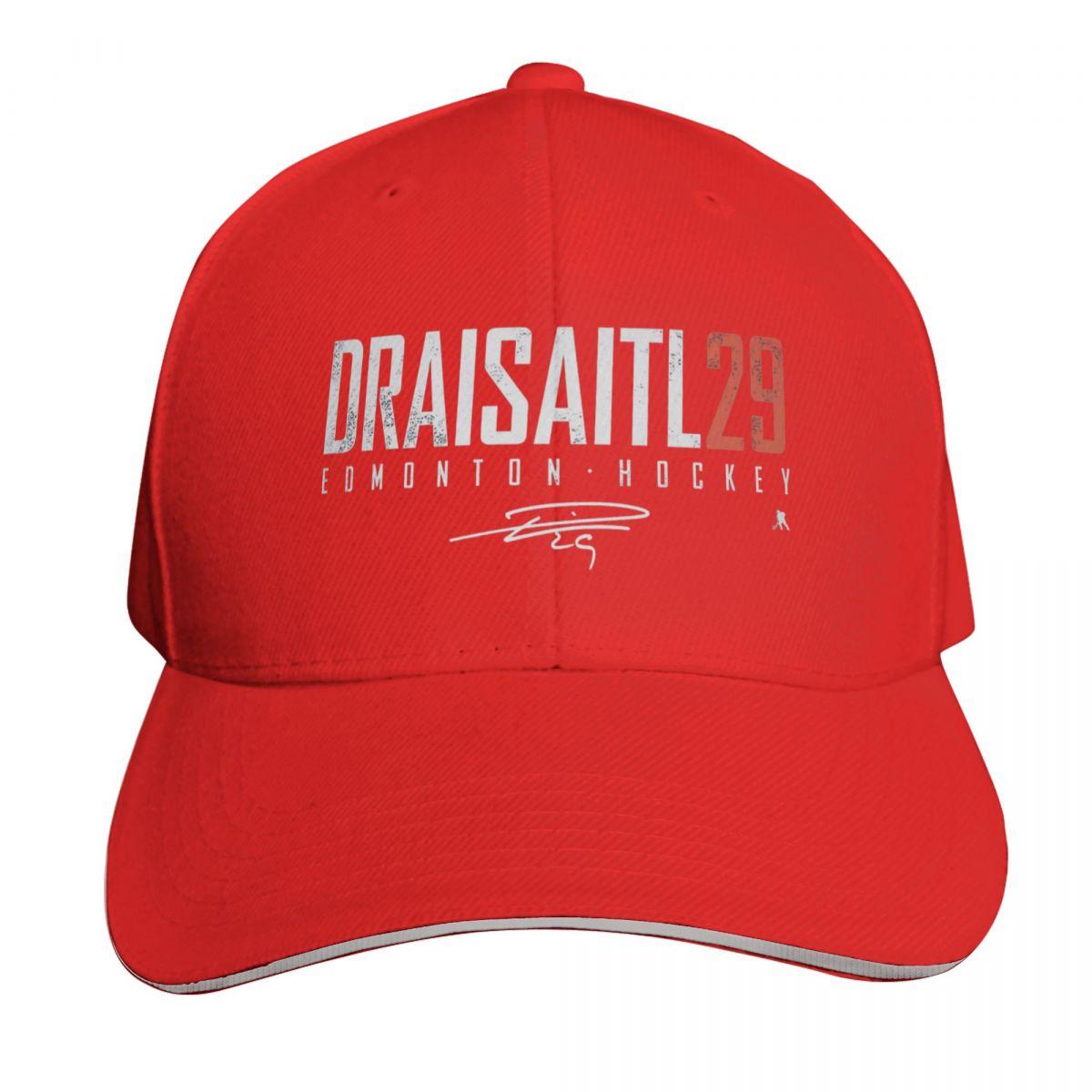 Leon Draisaitl Elite Signatures Baseball Cap Military Tactical Cap Wild Ball Hat hiking hat Golf Hat Unisex Unisex Hats Womens