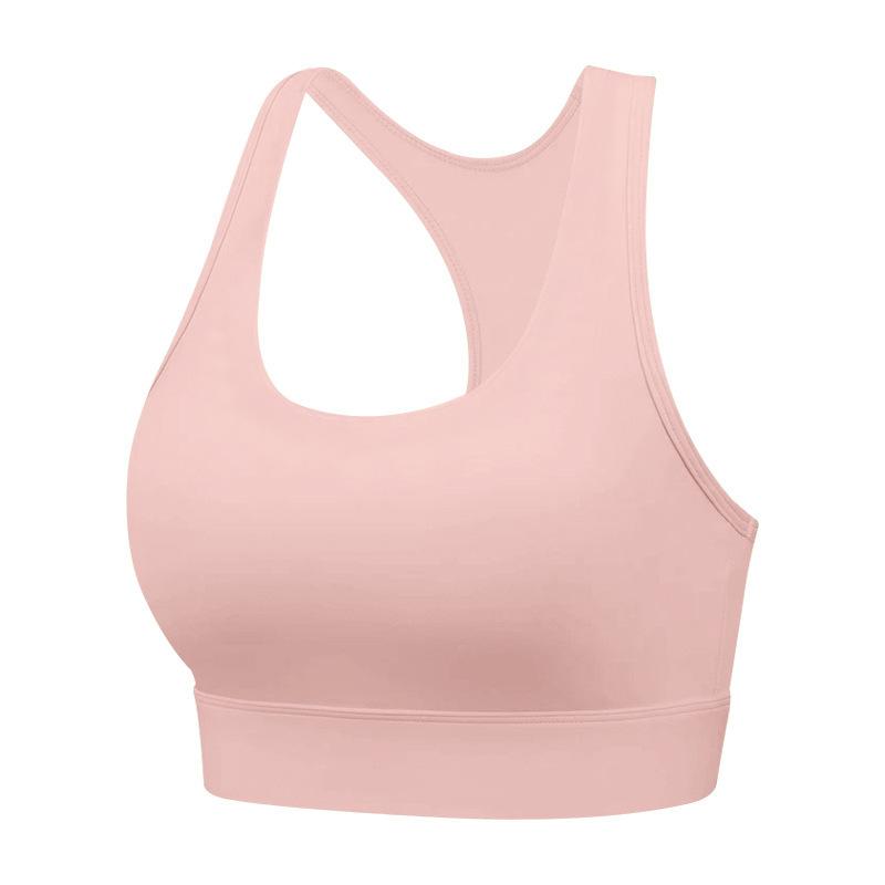 Medium and high-intensity sports underwear women's I-shaped back shock-proof belt chest pad professional Pilates training yoga vest top