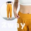 Sarouel Yoga Cropped Loose Long Wide Leg Fitness Sports UV Protection [iito.seasons] Women's Pants, Length, Fit, Length, Pants, Pants, Pants,