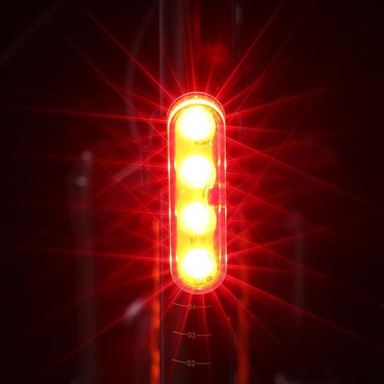 Bicycle Tail Light Waterproof Modes Adjustable USB Rechargeable Universal MTB Road Mountain Bike Night Riding LED Safety Warning Rear Lamp