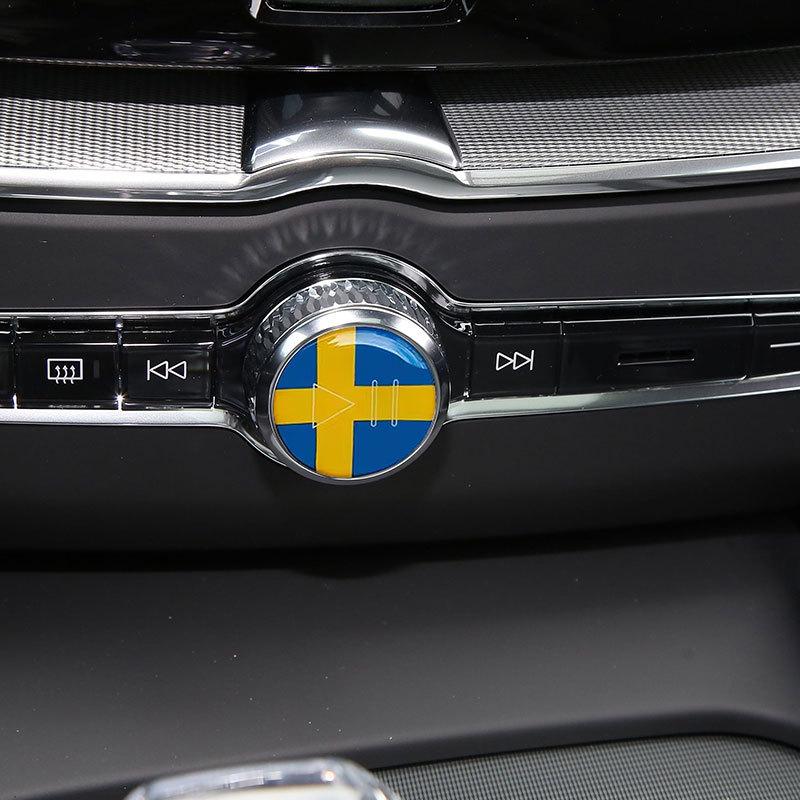 For Volvo Central Control Playback Button Stickers S60 S90 XC40 XC60 XC90 V60 V90 C40 Interior Car Sticker Decoration