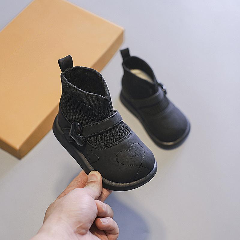 Baby Shoe Female Baby Snow Boot Winter Kid High Top Short Boot Waterproof Anti Slip Warm Plush Kid Ankle Boot Botas Para Niña