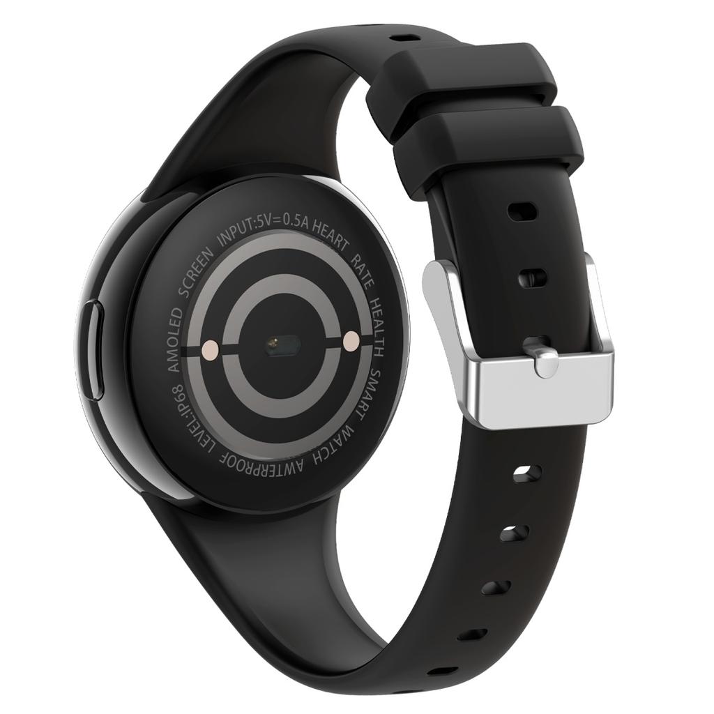 Rainbuvvy DM75 damski inteligentny zegarek połączenie Bluetooth tętno monitorowanie snu monitor zdrowia wykwintny zegarek z naszyjnikiem typu Halter