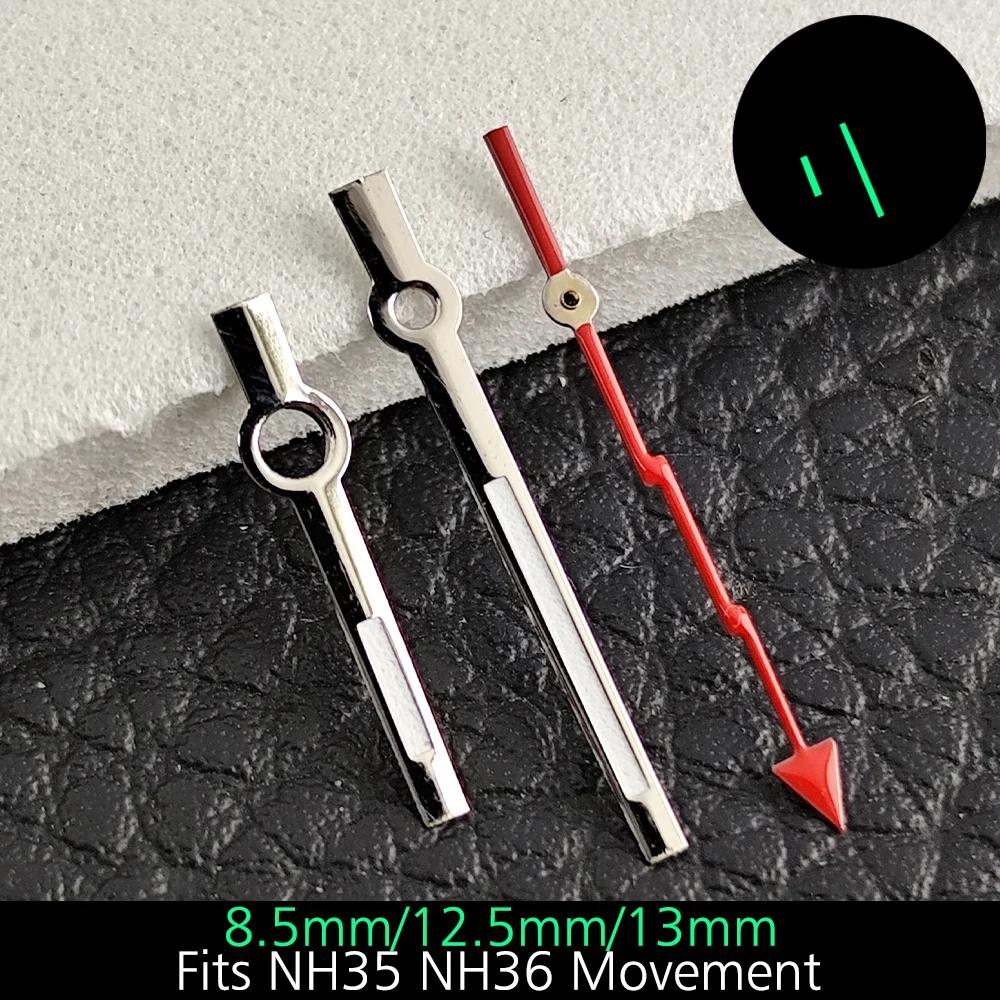 28,5MM Klockurtavla Lyser i mörker Passar NH35/M8215/E2824 Urverk Tillbehör Klockdelar Klocka För man Steril urtavla NH35 Visare