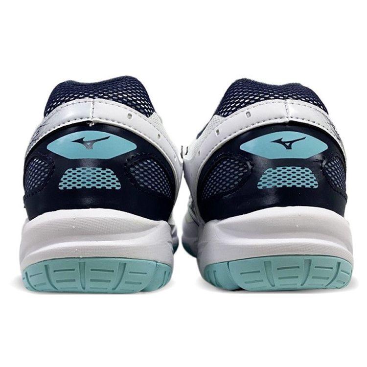 Mizuno Wave Supersonic CN White Gray Sky Blue Unisex Indoor Volleyball Shoes V1GA216111
