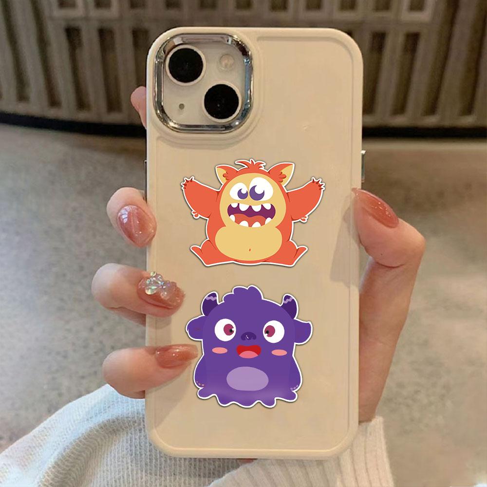 8PCS Little Monster Face Changing Stickers DIY Account Materials Phone Cases Laptops Suitcases Water Cups Waterproof Stickers