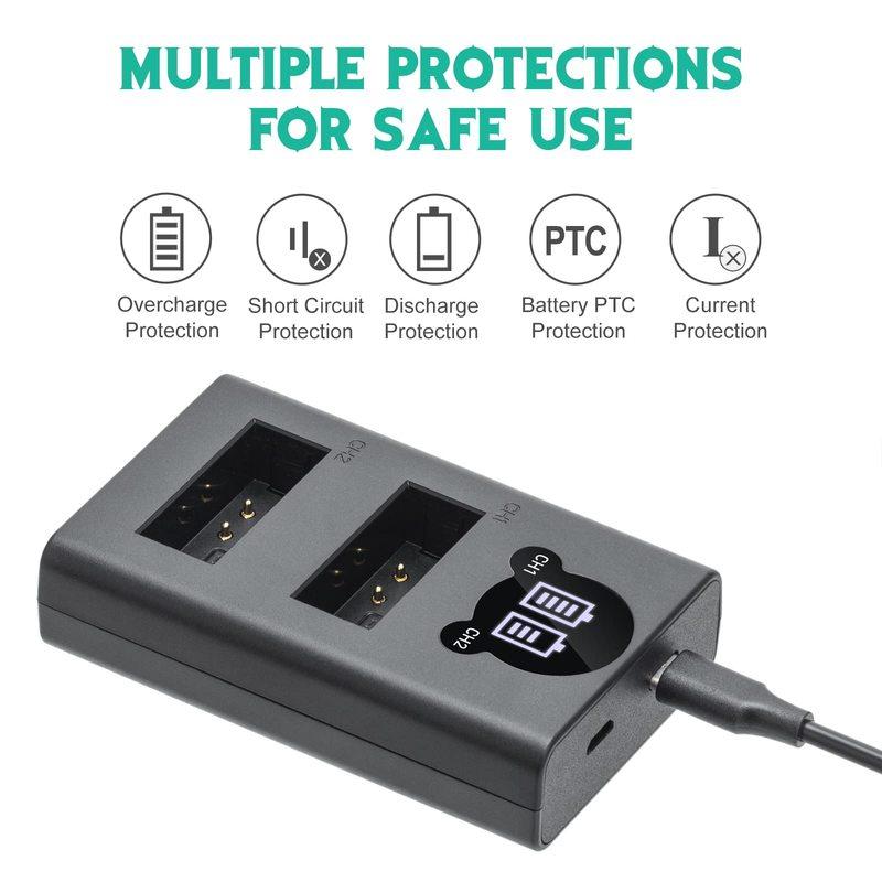 NB-6L NB 6L NB-6LH Battery Charger for Canon PowerShot D10, D20, ELPH 500 HS S90 S95 S120 SD1200 SD3500 SD4000 SX170 SX240 SX260