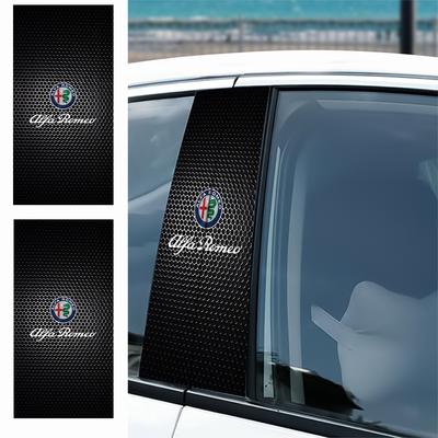 2026 Hot Alfa Romeo Car B-pillar Sticker Vinyl Waterproof DIY Auto Door Post Decals For Alfa Romeo Giulietta GT 159 147 156 Brer
